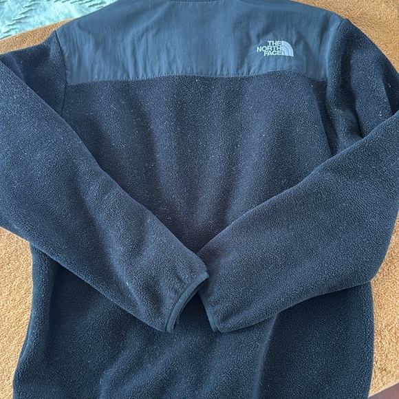 NORTH FACE BLACK Women’s small fleece Sherpa zip up jacket with pockets - Picture 11 of 12